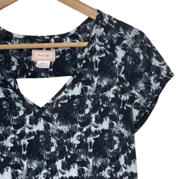 LOVE...ADY | Black & White Back Cutout Mini Sheath Dress | Size S - Picture 3 of 10